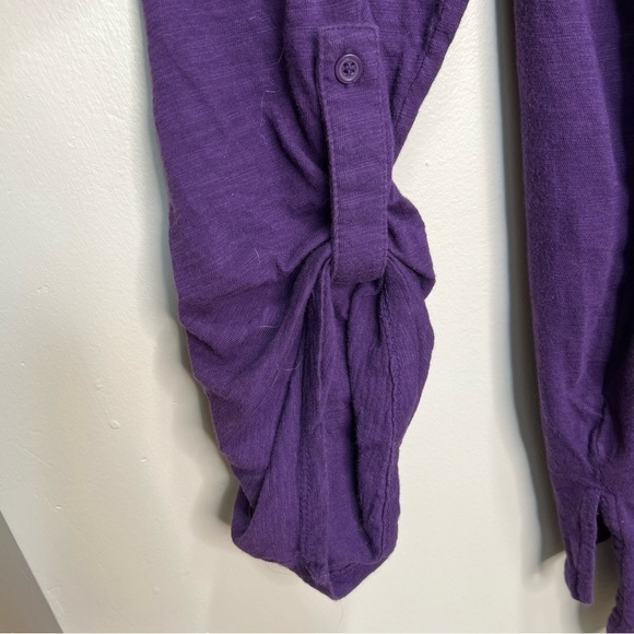 Lane Bryant Purple Cotton Long Sleeve Vneck Size 26/28 - Picture 6 of 10